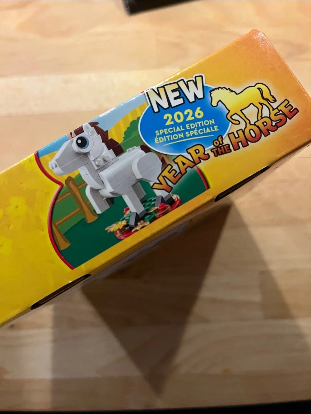 LEGO White Horse Year of the Horse Set with Yellow Box Accents
